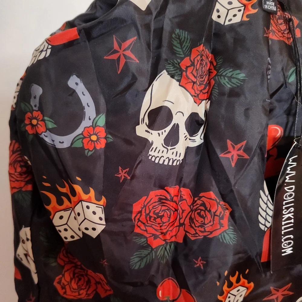 💔SOLD💔 Current Mood Born Sinner Moto Jacket - Red - Size S - Picture 9 of 13